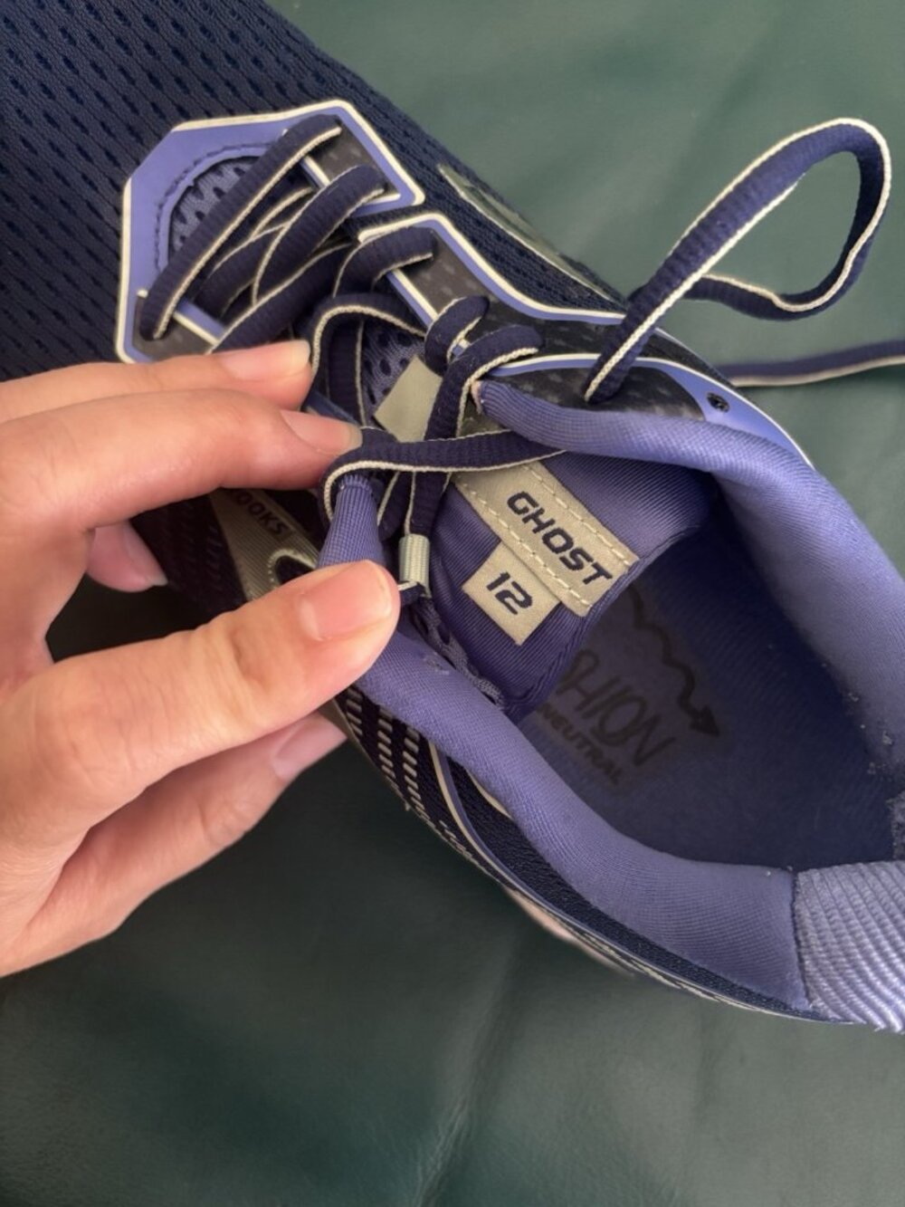 BROOKS Women’s Ghost 12 Athletic Running Shoes Size 6.5 B Blue Walking Sneakers - Picture 4 of 8